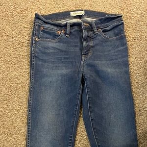 Madewell high rise skinny jeans